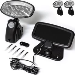 LED Solar-Wandlampe 2er-Set Bewegungsmelder