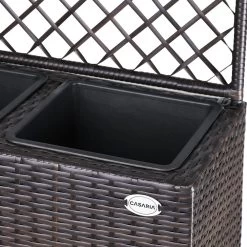 Polyrattan Blumenkasten Mit Rankgitter Braun 12 Polyrattan Blumenkasten Mit Rankgitter Braun -Garten & Außenbereich 58d791701db9279f56ddd8d448f0cde7 de 108066d 3