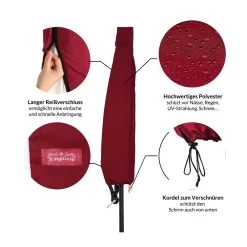 Abdeckung Ampelschirm Sonnenschirm Rot 3m -Garten & Außenbereich 5be33003c0000920f0b92b6194e4a9bc de 102711d 2 1