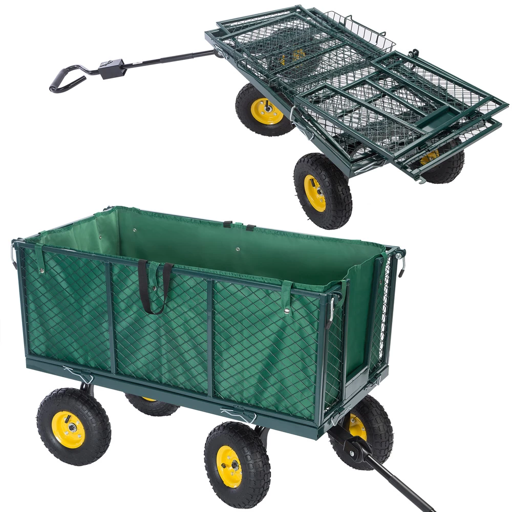 Transportwagen Grün 114x52x64cm 550kg 3 Transportwagen Grün 114x52x64cm 550kg – Bild 3