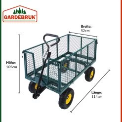 Transportwagen Grün 114x52x64cm 550kg 17 Transportwagen Grün 114x52x64cm 550kg -Garten & Außenbereich 6065b7845d266362366a2b7401567274 de 101631d 18