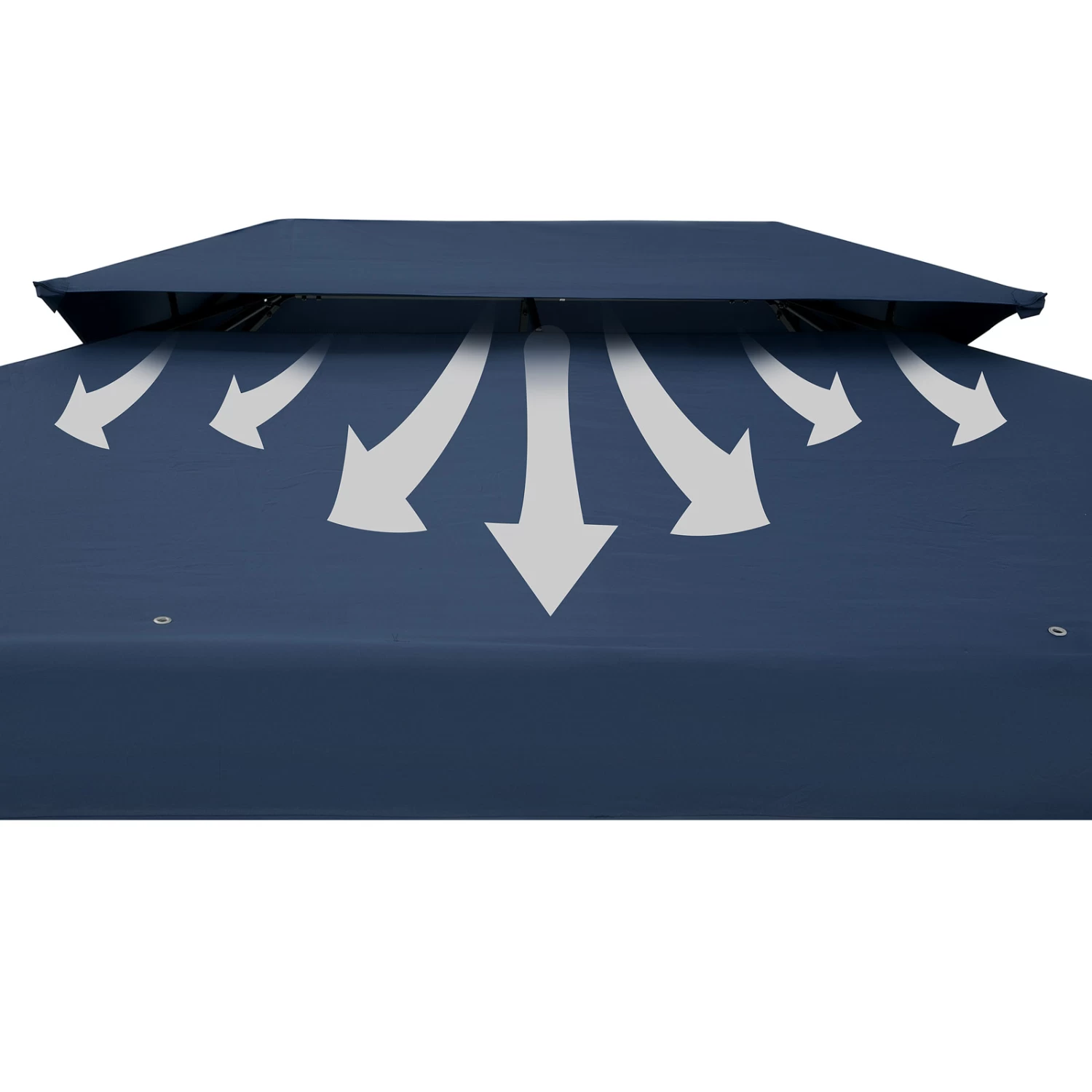 Pavillon Elda Blau XXL 3x4m 2 Pavillon Elda Blau XXL 3x4m – Bild 2