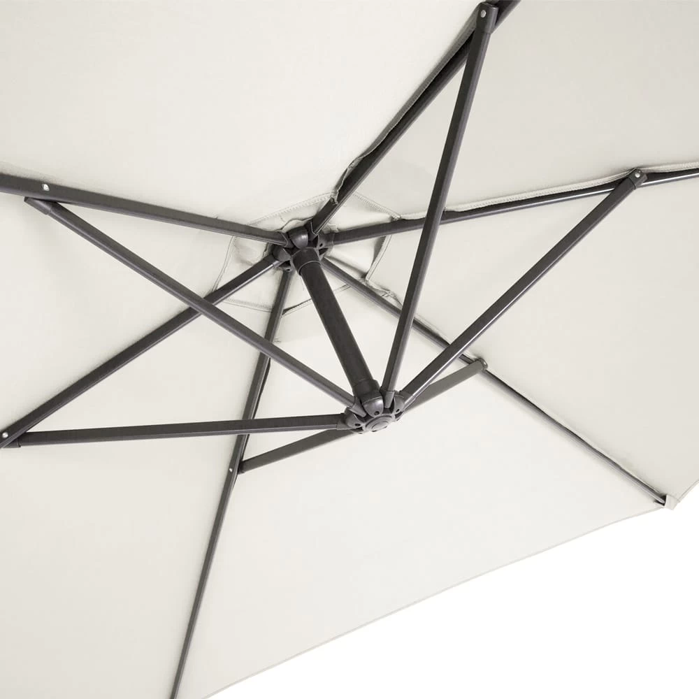 Ampelschirm Creme Alu Ø330cm UV-Schutz 50+ + Abdeckung 5 Ampelschirm Creme Alu Ø330cm UV-Schutz 50+ + Abdeckung – Bild 5