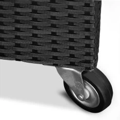 Polyrattan-Auflagenbox Schwarz 117,5x55x64,5cm Mit Rollen -Garten & Außenbereich 65d55ec81d00926e2f702c658279018e de 102171d 2 1
