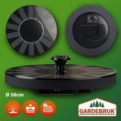 Solar Springbrunnen Schwarz 180L/h 160mm -Garten & Außenbereich 663c1c6a2c10f697d4d93347eaa74b22 09 109565 on dts web low de 1