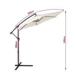 Ampelschirm Creme Alu Ø330cm UV-Schutz 50+ + Abdeckung 17 Ampelschirm Creme Alu Ø330cm UV-Schutz 50+ + Abdeckung -Garten & Außenbereich 6767c655d913fa367460d1db52c18908 de 104085d 10 1