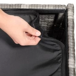 Polyrattan Auflagenbox Grau 75x75x70cm 13 Polyrattan Auflagenbox Grau 75x75x70cm -Garten & Außenbereich 67ffb9e03da24e0f2b3cc6b7586c1170 de 109153d 3 1