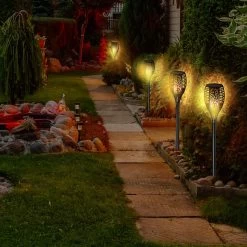 LED Solar-Gartenfackel 2er-Set Flammenlicht 11 LED Solar-Gartenfackel 2er-Set Flammenlicht -Garten & Außenbereich 6819f87c6067eb70cc8a498e7b409f49 6
