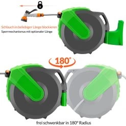 Wasserschlauchaufroller 30m Automatisch 13 Wasserschlauchaufroller 30m Automatisch -Garten & Außenbereich 68cb11f12877d40dac1fb5f05c55399a de 108549d 6