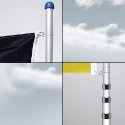 Teleskop Fahnenmast Aus Aluminium 630cm -Garten & Außenbereich 692c1545f9faf38d2874fe0b3e2e0d89 de 101429d 2