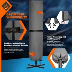 Abdeckung Sonnenschirm Anthrazit Ø330cm -Garten & Außenbereich 692fafab190b35b5cbd887d2446fdbe6 444