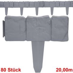 Beeteinfassung 8er-Set Granitoptik 20m -Garten & Außenbereich 694525ab9473ad6168b829b4b717f66d a de 994481g 1