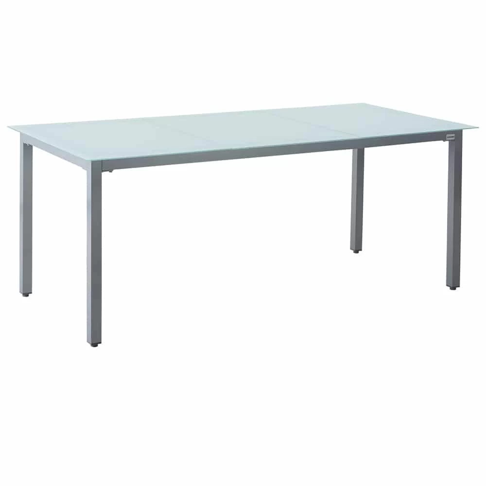 Garten-Sitzgruppe Bern 9-tlg. Silber Alu Milchglas 8 Garten-Sitzgruppe Bern 9-tlg. Silber Alu Milchglas – Bild 8