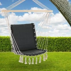 Hängestuhl Grau 55x100cm Mit Fransen -Garten & Außenbereich 6bb8bb264ac31256f1d51dd1e6a24e22 de 107499d 6 1