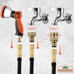 Gartenschlauch Schwarz 15m Flexibel 13 Gartenschlauch Schwarz 15m Flexibel -Garten & Außenbereich 6ddbd4788826ca6d7ebf9d7766f60342 de 109316d 8 1 1 2