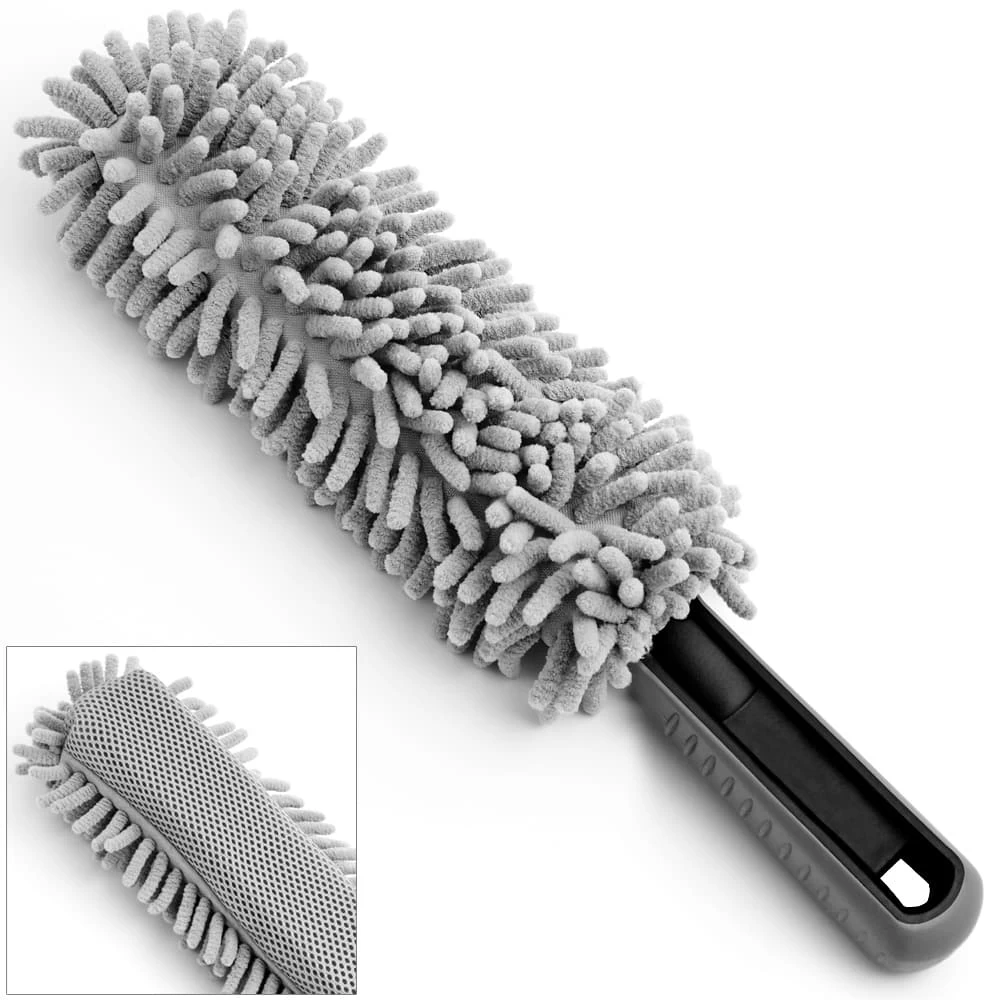 Felgen-Reinigungsbürste Grau Microfaser 34cm 1 Felgen-Reinigungsbürste Grau Microfaser 34cm