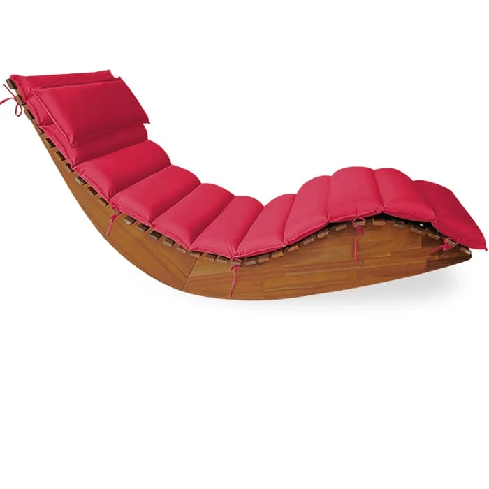 Auflage Saunaliege Rot 177x58x7cm 2 Auflage Saunaliege Rot 177x58x7cm – Bild 2