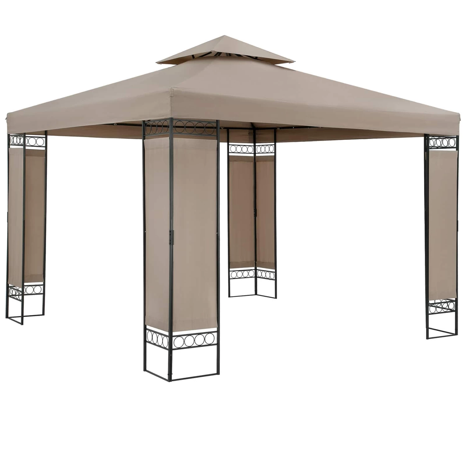 Pavillon Lorca Taupe 3x3m 1 Pavillon Lorca Taupe 3x3m