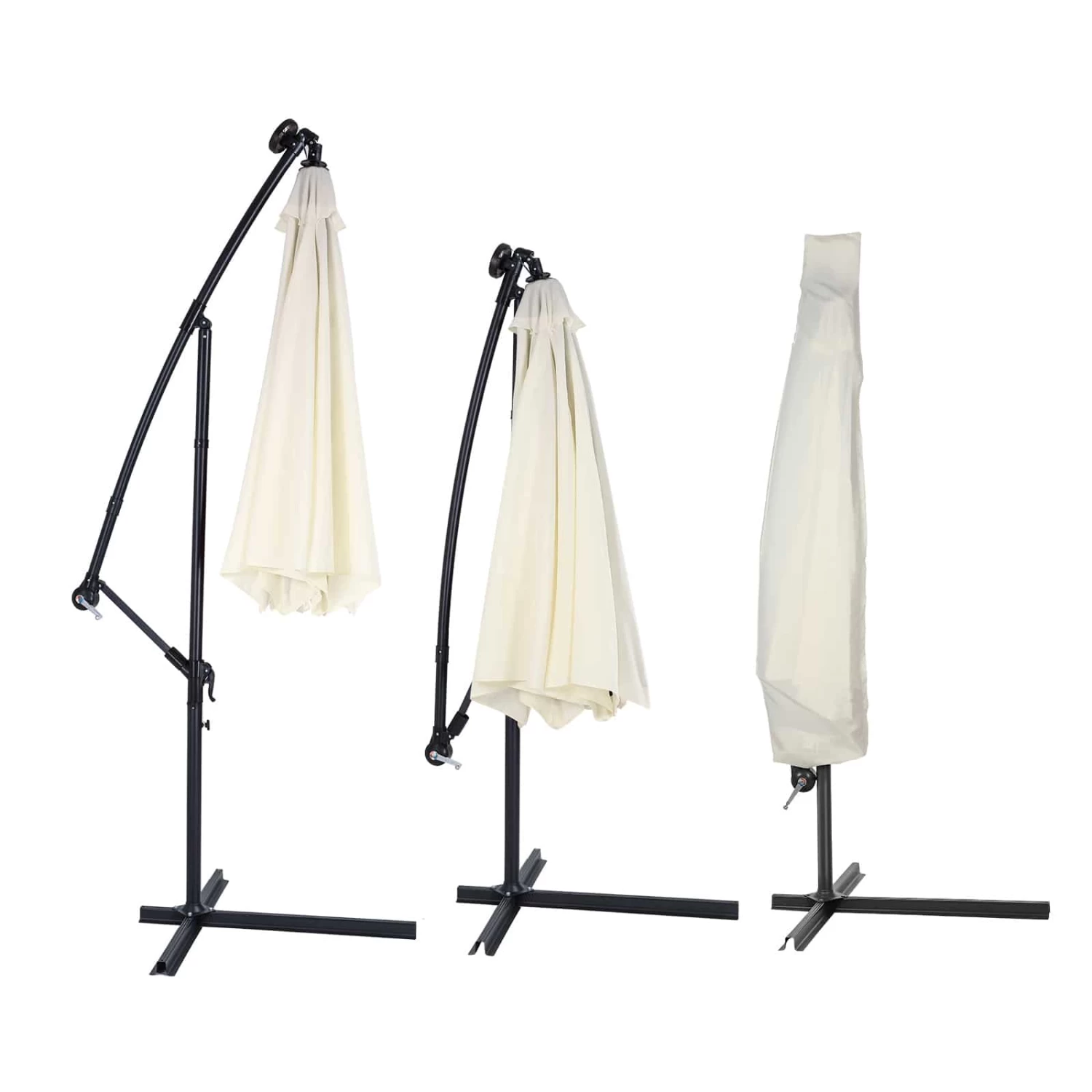 Abdeckung Ampelschirm Beige 3m Reißverschluss 6 Abdeckung Ampelschirm Beige 3m Reißverschluss – Bild 6