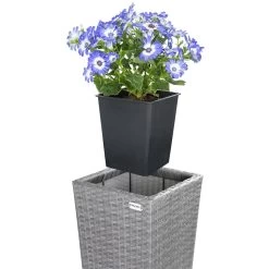 Polyrattan Blumentopf 3er-Set Grau -Garten & Außenbereich 74d455b520f77e30ec4703f15d3276df de 108644d 6
