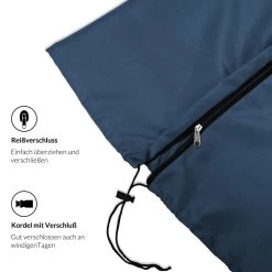 Abdeckung Ampelschirm Sonnenschirm Blau 3,5m 16 Abdeckung Ampelschirm Sonnenschirm Blau 3,5m -Garten & Außenbereich 7ab91908807ccd7a5aa19fc85b543de3 de 102715d 6 1