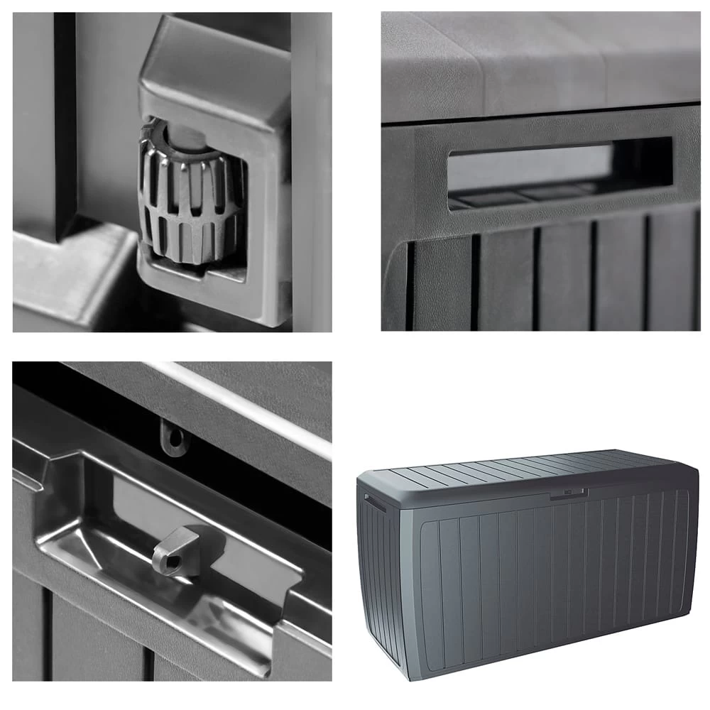 Auflagenbox Board Plus Anthrazit 290L Rollen 3 Auflagenbox Board Plus Anthrazit 290L Rollen – Bild 3