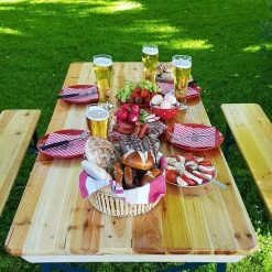 Bierzeltgarnitur 3-tlg. Mit Rückenlehne -Garten & Außenbereich 8247378e254e5ef0aa7513c3aa75e3b7 de 100086d 6 1