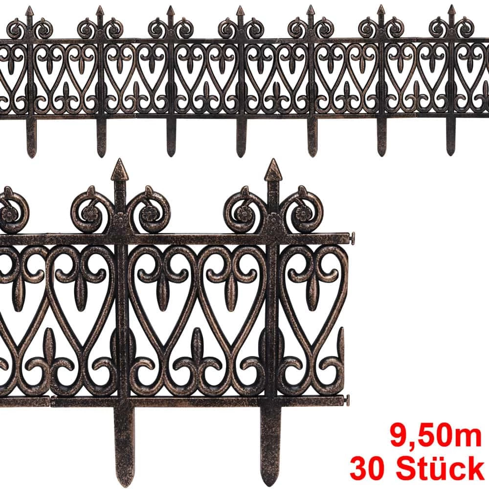 Beeteinfassung 5er-Set Messingoptik 9,50m 2 Beeteinfassung 5er-Set Messingoptik 9,50m – Bild 2