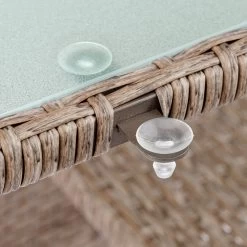 Polyrattan Gartentisch Takeo Creme 190x90x74cm Glas -Garten & Außenbereich 85020a4a3820bcc76a6942a231b7cda8 de 995694d 14 3