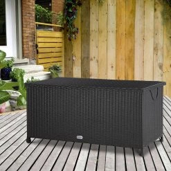 Polyrattan Auflagenbox Schwarz 122x56x61cm Griffe -Garten & Außenbereich 866bab6ab5fbc4f3a4cbce1fd09dd5da de 102318d 6 1