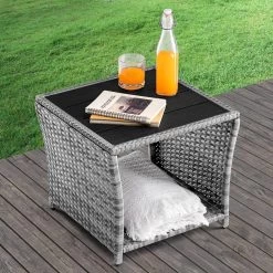 Polyrattan Beistelltisch Vedis Grau 45x45x40cm 12 Polyrattan Beistelltisch Vedis Grau 45x45x40cm -Garten & Außenbereich 87442bfaccd53ded04d4b86a22d44e12 de 109511d 12 1 1