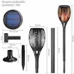LED Solar-Gartenfackel 2er-Set Flammenlicht 13 LED Solar-Gartenfackel 2er-Set Flammenlicht -Garten & Außenbereich 87675876df5fde637d559d3d8225d2d1 35
