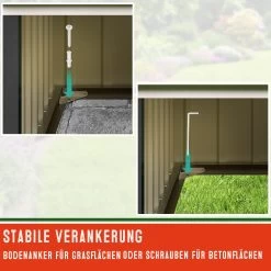 Mähroboter Garage Anthrazit Metall 86x100x63cm -Garten & Außenbereich 88af5ea3b9aee8150f4f49b2d889b728 de 882114d 3 3