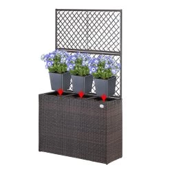 Polyrattan Blumenkasten Mit Rankgitter Braun 13 Polyrattan Blumenkasten Mit Rankgitter Braun -Garten & Außenbereich 8cbccb1225470d472d506ce45ef873a0 de 108066d 6