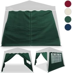 Seitenwand Faltpavillon Capri 2er-Set Anthrazit 3x3m