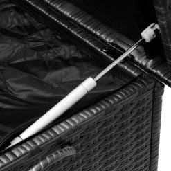 Polyrattan Auflagenbox Schwarz 122x56x61cm Griffe -Garten & Außenbereich 8f04e8360ee9a36d021f1a78062d37e6 de 102318d 11 1