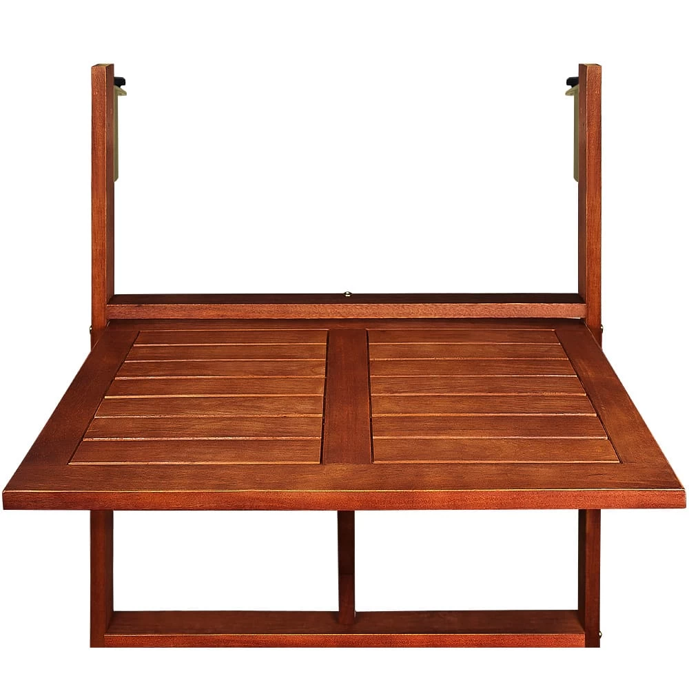 Balkonhängetisch Akazienholz 65x45x87cm FSC®-zertifiziert Klappbar 5 Balkonhängetisch Akazienholz 65x45x87cm FSC®-zertifiziert Klappbar – Bild 5