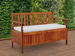 Gartenbank Akazienholz 120x62x82cm Mit Stauraum