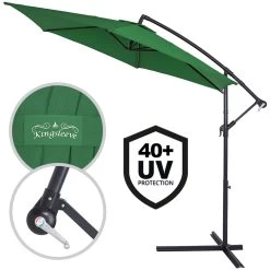 Ampelschirm Grün Alu Ø330cm UV-Schutz 50+ + Abdeckung -Garten & Außenbereich 906eb80a6d834e1bba70cd2abfc0c25c de 104080g 1