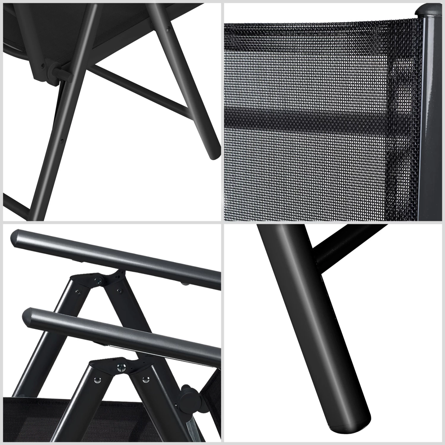 Garten-Sitzgruppe Bern 5-tlg. Anthrazit Alu Milchglas 4 Garten-Sitzgruppe Bern 5-tlg. Anthrazit Alu Milchglas – Bild 4