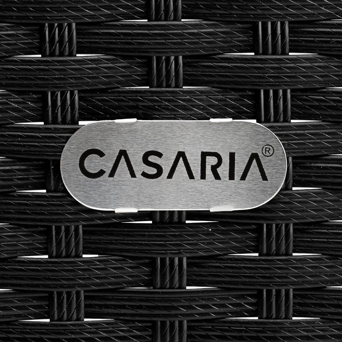 Polyrattan Beistelltisch Schwarz 50x50x45cm 2 Polyrattan Beistelltisch Schwarz 50x50x45cm – Bild 2