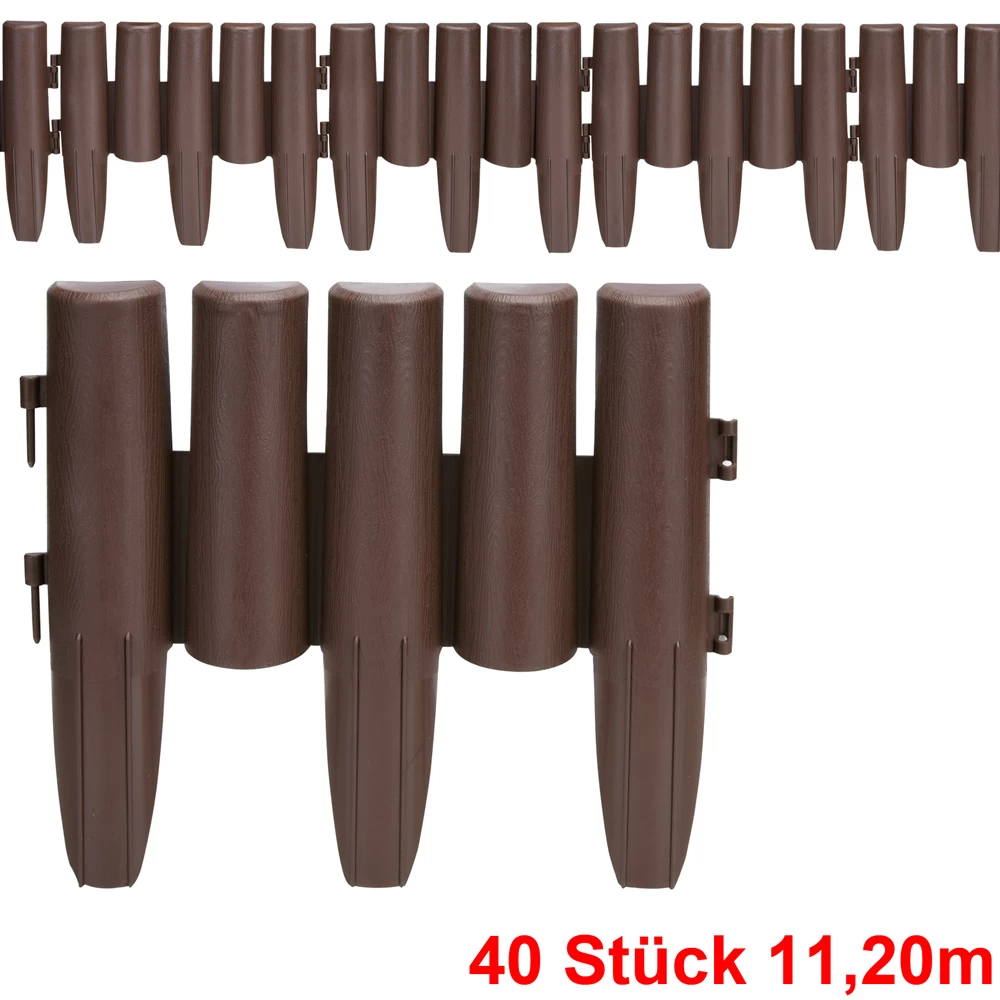 Beeteinfassung 5er-Set Braun 11,20m 4 Beeteinfassung 5er-Set Braun 11,20m – Bild 4