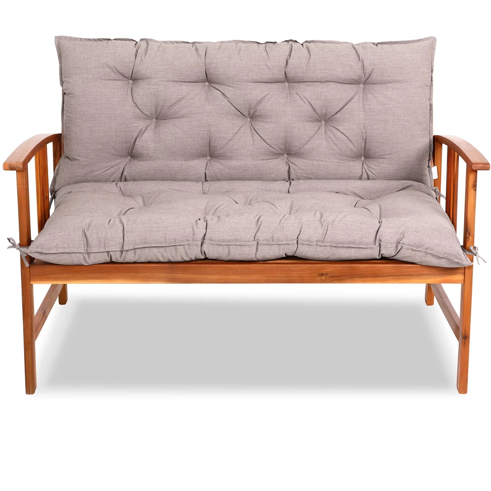 Bankauflage Mit Rückenlehne Creme Meliert 100x110x8cm 8 Bankauflage Mit Rückenlehne Creme Meliert 100x110x8cm – Bild 8