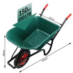 Schubkarre Kunststoff 100l Luftbereifung ø40cm 15 Schubkarre Kunststoff 100l Luftbereifung ø40cm -Garten & Außenbereich 95339baab141872932fab2c21ff8a42b de 108753d 20 1