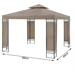 Pavillon Lorca Taupe 3x3m 14 Pavillon Lorca Taupe 3x3m -Garten & Außenbereich 95ae96f75e6904bf8203ca0311f70a66 de 108723d 1 1 1