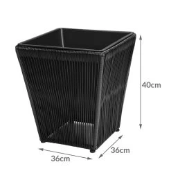 Blumenkasten Acapulco 2er-Set Schwarz 36x36x40cm 13 Blumenkasten Acapulco 2er-Set Schwarz 36x36x40cm -Garten & Außenbereich 975dfd2743188044ef9c14f2b20cac1d de 108061d 5 1