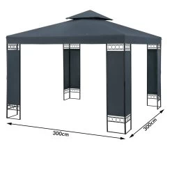 Pavillon Lorca Anthrazit 3x3m -Garten & Außenbereich 999f7481ed4ca07484dc8931d870207d de 108722d 1 1