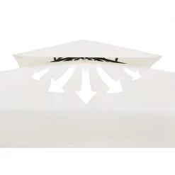 Pavillon Lorca Creme 3x3m -Garten & Außenbereich 9ac4905d12836349732033ea44e583f6 de 108720d 2 1