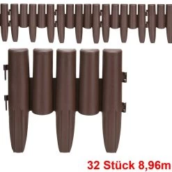 Beeteinfassung 4er-Set Braun 8,96m -Garten & Außenbereich 9ae693e03d9b6a7c55c92c8012524e96 a de 994489g 1