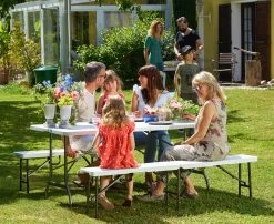 Bierbank 2er-Set Weiß Kunststoff 180cm -Garten & Außenbereich 9b1c8d5fab91fc1005b0b6d17b9f180c de 990010d 13 1